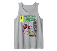 Marvel Spider-Man vs. Doctor Octopus Retro Comic Canotta, Uomo, Grigio Melange, S