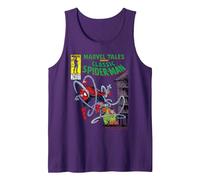 Marvel Spider-Man vs. Doctor Octopus Retro Comic Canotta, Uomo, Viola, S