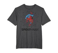 Marvel Spider-Man Web Maglietta, Uomo Taglie Grandi, Grigio Scuro, 3X Tall