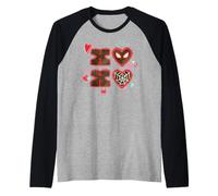 Marvel Spider-Man XOXO Valentine's Day Heart Gift Maglia con Maniche Raglan