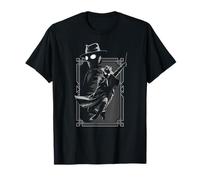 Marvel Spider-Noir Web Swing Black & White Art Deco Frame Maglietta