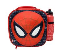 Marvel Spiderman 3D Borsa Pranzo Termica Con Borraccia Thermal Portapranzo