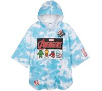 Marvel Spiderman Asciugamani Bagno con Cappuccio Ragazzi Poncho Bambino Telo Mare Bambini (Blu Avengers, 6-14 Anni)