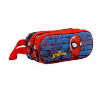 Marvel Spiderman Badoom-Astuccio 3D Doppio, Rosso, 22 x 9.5 cm