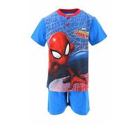 Marvel Spiderman Bambino Pigiama Corto (Blu,8 Anni)