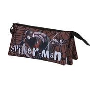 Marvel Spiderman Blackspider-Astuccio Triplo FAN 2.0, Rosso, 23 x 11 cm
