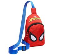 Marvel Spiderman Borsa Tracolla Ragazzo con Chiusura Zip, Borsello Bambino Tracolla Regolabile para Telefono, Portafoglio