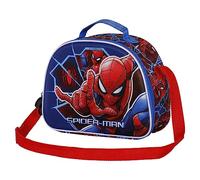 Marvel Spiderman Brave-Porta Merenda 3D, Blu, 25.5 x 20 cm