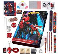 Marvel Spiderman Calendario Avvento 2025 Bambini Countdown Natale Calendari Avvento Cartoleria Materiale Scuola Portachiavi Penna (Spiderman Multicolore)