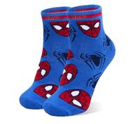 Marvel Spiderman - Calzini Avengers Uomo Ragno per Bambini, in Cotone (IT, Numero, 23, 26, Blu)