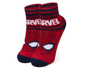 Marvel Spiderman - Calzini Avengers Uomo Ragno per Bambini, in Cotone (IT, Numero, 31, 34, Rosso)