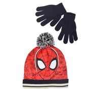 Marvel Spiderman Cappello e Guanti da Ragazzi, Set Invernale per Bambino, Cappello e Guanti Spiderman, Accessori Invernali per Ragazzo - Blu