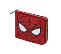 Marvel Spiderman Chibi-Portafoglio Man zip, Rosso 12 x 10 cm