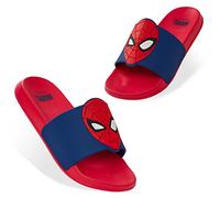 Marvel Spiderman Ciabatte Bambino Slide Ciabatte 28-34 Ciabatte Piscina Bambino Estive Flip Flops Ciabatte Gomma Mare Spiaggia Gadget Ufficiale (Rosso/Blu, 32 EU)