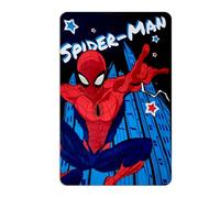 Marvel Spiderman, coperta in pile con ragnatele, giallo, rosso e blu, 40 x 60 cm (Mirror Spiderman)