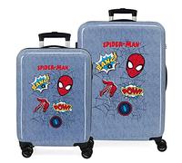 Marvel Spiderman Denim, blu, Talla única, Set valigie