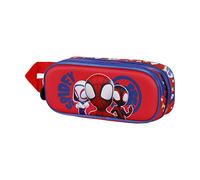 Marvel Spiderman Gang-Astuccio 3D Doppio, Rosso, 22 x 9.5 cm