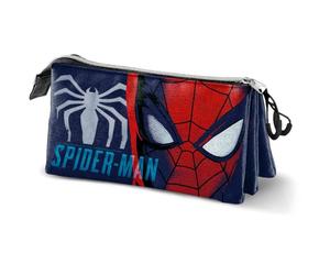 Marvel Spiderman Gaze-Astuccio Triplo, Blu 23 x 11 cm
