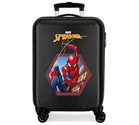 Marvel Spiderman Geo, Trolley Rigido Cabina 55m Ragazzo, Nero, Valigia di Cabina