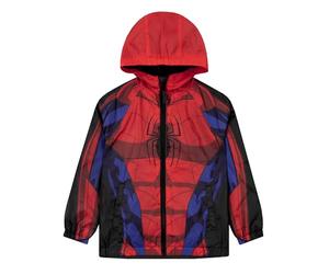 Marvel Spiderman Impermeabile Bambino, Giacca Impermeabili Supereroe, Cappotto Bambino Spiderman, Giacca Bambinos Impermeabile, Rosso 7-8 Anni