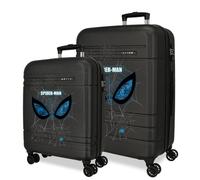 Marvel Spiderman Is Watching Us Set di valigie Nero 48 x 68 x 27 cm Rigida ABS Chiusura TSA 111L 6,5 kg 4 ruote doppie estensibile bagaglio a mano