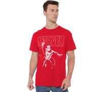Marvel Spiderman Logo Swing T - Shirt Uomo (Pacco da 1)