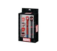 Marvel Spiderman Pen + Pencil + 4 erasers pack Karactermania