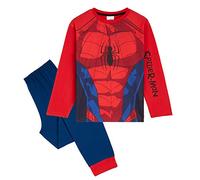 Marvel Spiderman Pigiama Bambino, Comodo Traspirante Pigiami - Regalo Ragazzo (Spiderman Rosso, 4-5 Anni)