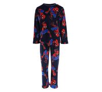 Marvel Spiderman Pigiama per Ragazzi, 2 Pezzi Set Maglietta a Maniche Lunghe e Pantaloni Pigiama in Morbido Pile, Taglie 3 a 8 Anni (IT, età, 3 Anni, Regular, Blu)