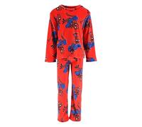 Marvel Spiderman Pigiama per Ragazzi, 2 Pezzi Set Maglietta a Maniche Lunghe e Pantaloni Pigiama in Morbido Pile, Taglie 3 a 8 Anni (IT, età, 3 Anni, Regular, Rosso)