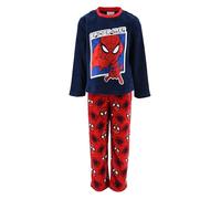Marvel Spiderman Pigiama per Ragazzi, Set da 2 Pezzi Pigiama in Morbido Pile, Taglie 3 a 8 Anni (IT, età, 8 Anni, Regular, Blu)