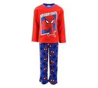 Marvel Spiderman Pigiama per Ragazzi, Set da 2 Pezzi Pigiama in Morbido Pile, Taglie 3 a 8 Anni (IT, età, 4 Anni, Regular, Rosso)