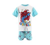 Marvel Spiderman Pigiami per Ragazzi, Set 2 Pezzi per Ragazzo, Pantaloncini e Maglietta a Maniche Corte, Regalo per Bambino | Taglia 8 Anni, Blu