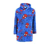 Marvel Spiderman - Poncho da bagno per bambini | Spidey | Regali per ragazzi | Accappatoio Spider | Asciugamano da bagno | con cappuccio e tasche, Blu, 116-128