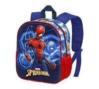 Marvel Spiderman Powerful-Zaino 3D Piccolo, Blu, 26 x 31 cm, Capacità 8.5 L