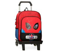 Marvel Spiderman Protector Zaino Scuola con Trolley Rosso 30x38x12 cm Poliestere 13,68L