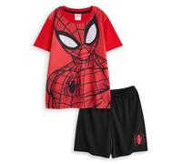 Marvel Spiderman Rosso Character Face Pigiama a maniche corte a gamba corta Raga