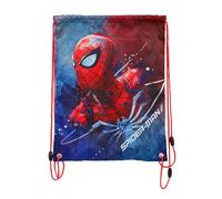 Marvel Spiderman - Sacca sportiva per scarpe, 41 x 32 cm, blu/rosso