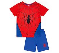 Marvel Spiderman Set Pigiama per Ragazzi Blu e Rosso | T-Shirt e Pantaloncini per Bambini Spiderman Spider Suit | Design dell'avventura con la Ragnatela | Merce Ufficiale Regalo Perfetto