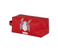 Marvel Spiderman Spider-Borsa da Toilette da Viaggio Brick Plus, Rosso, 25 x 12 cm
