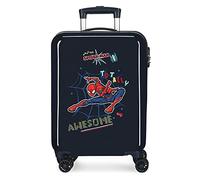 Marvel Spiderman Totally awesome Valigia da cabina blu 38x55x20 cm ABS rigido Chiusura a combinazione laterale 34L 2 kg 4 doppie ruote Bagaglio a mano