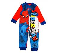 Marvel Spiderman - Tutina in Pile per Bambini da 3 a 10 Anni, Blu, 4-5 Anni
