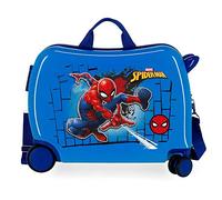 Marvel Spiderman (Red) Valigia Per Bambini 2 Ruote Multidirezionali Ragazzo, Rosso, 50x39x20 cms