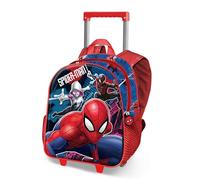 Marvel Spiderman -Zainetto 3D con Ruote Piccolo, Blu, 26 x 34 cm, Capacità 12,5 L