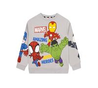 Marvel Spidey And His Amazing Friends Felpa Bambino, Abbigliamento Supereroi Bambini, Maglione Bimbo Spidey Grigio 5-6 Anni