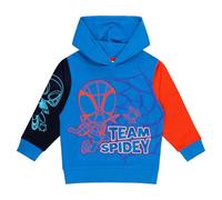 Marvel Spidey and His Amazing Friends - Felpa con cappuccio per ragazzi con fantasma-ragno, 100% cotone, età 2-8 anni, per giovani fan dei supereroi (3-4), blu, Blu, 3-4 Years