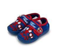 Marvel Spidey and His Amazing Friends - Pantofole per bambini con suola antiscivolo e cinturino in velcro, colore blu, taglie 38-46, Blu, 22 EU