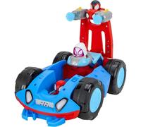 Jazwares Veicolo Marvel Spidey Team Spidey Flip & Reveal Cruiser double-face 27,9 cm luci suoni Blu