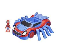 Marvel Spidey e i Suoi Fantastici Amici - Ultimate Web-Crawler, include veicolo spara colpi e un personaggio da 10 cm, per bambini dai 3 anni in su