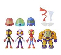 Marvel Spidey and His Amazing Friends Web-Spinners Gear Up For Adventure - Giocattolo del supereroe - Giocattoli della scuola materna, confezione da collezione
